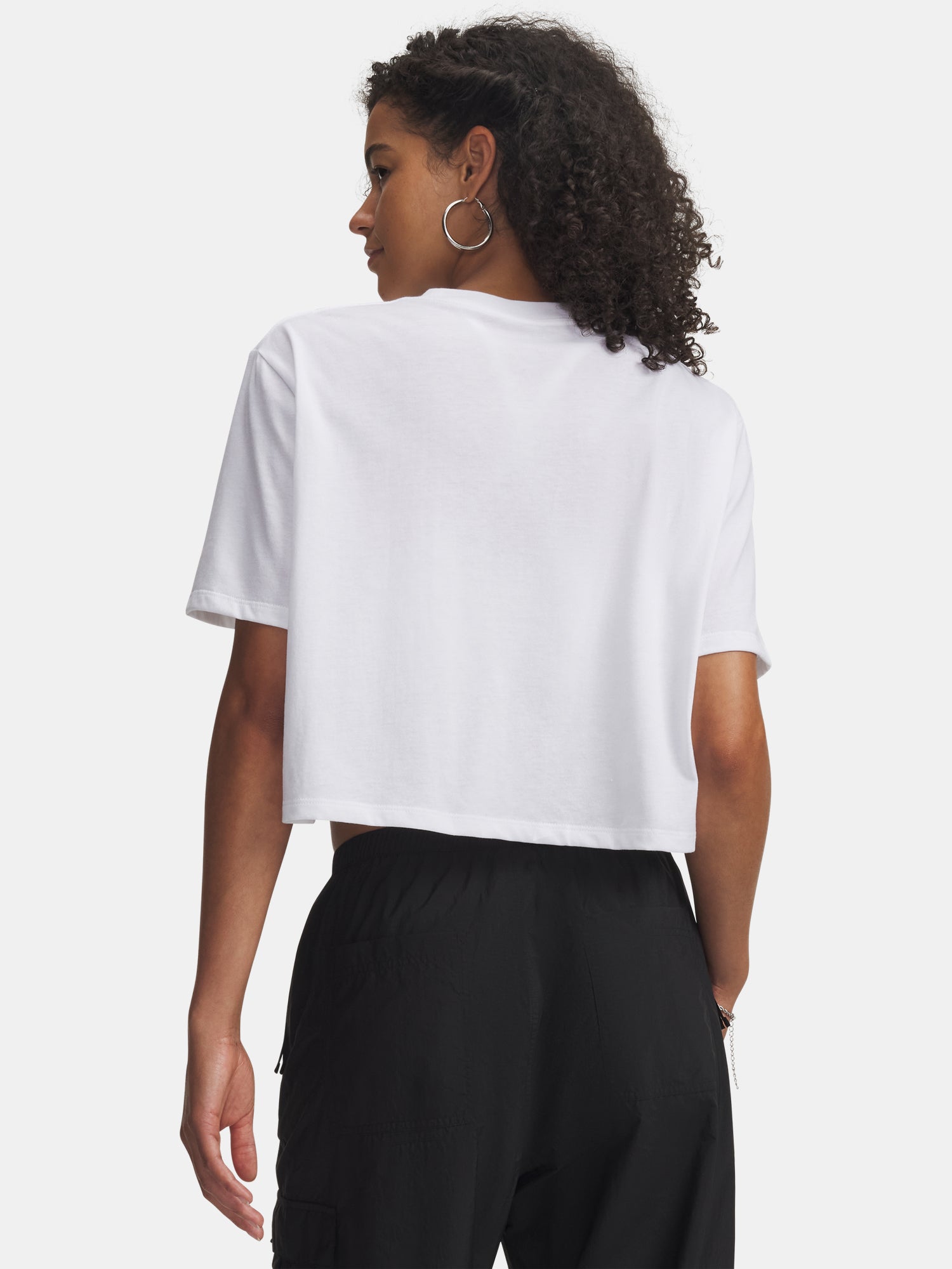Dámské triko Under Armour UA W WM CROP SS-WHT