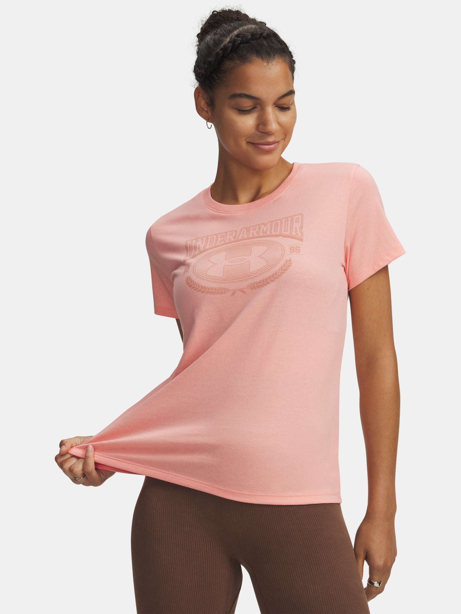 Nõi póló Under Armour UA W VARSITY SS-PNK