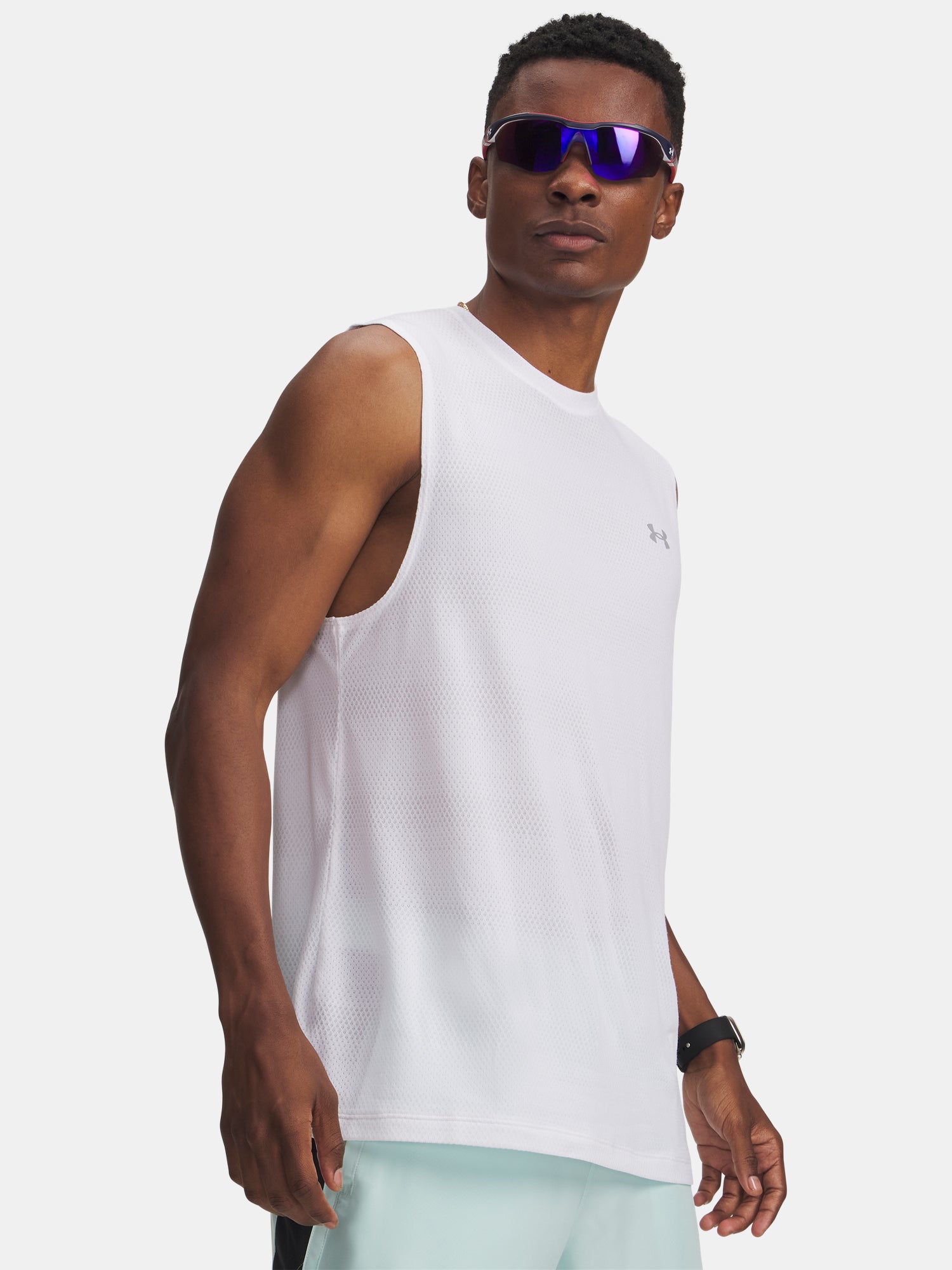Férfi trikó Under Armour UA Velociti Tank-WHT