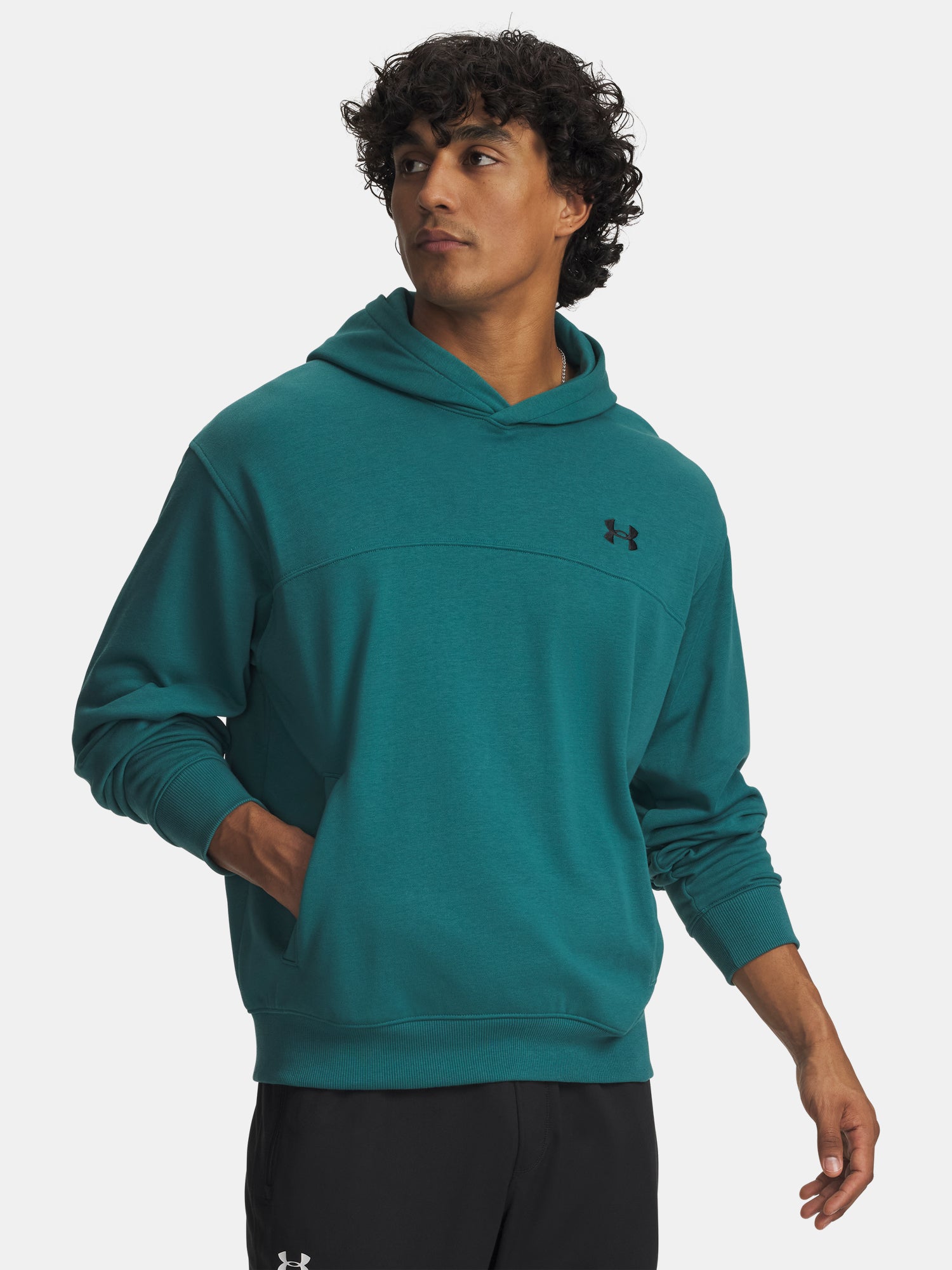 Férfi pulóver Under Armour UA Rival LW Hoodie-GRN