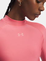Dámské triko Under Armour HeatGear Crop Mock LS-PNK