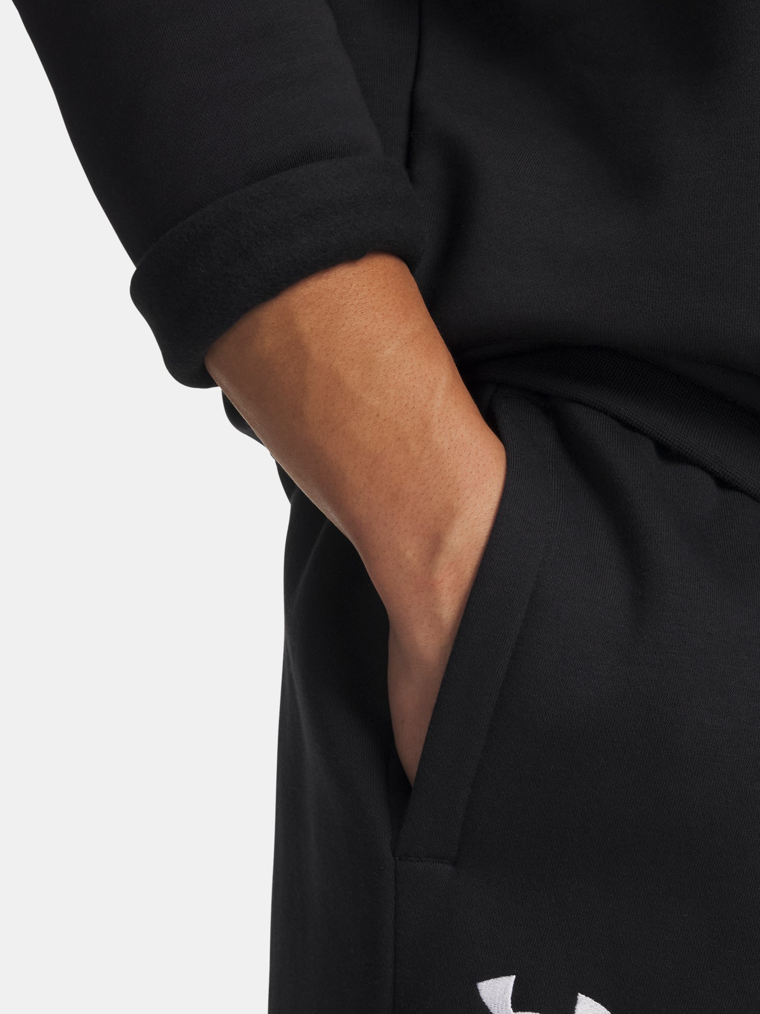 Férfi pulóver Under Armour UA Icon Fleece 1/4 Zip-BLK