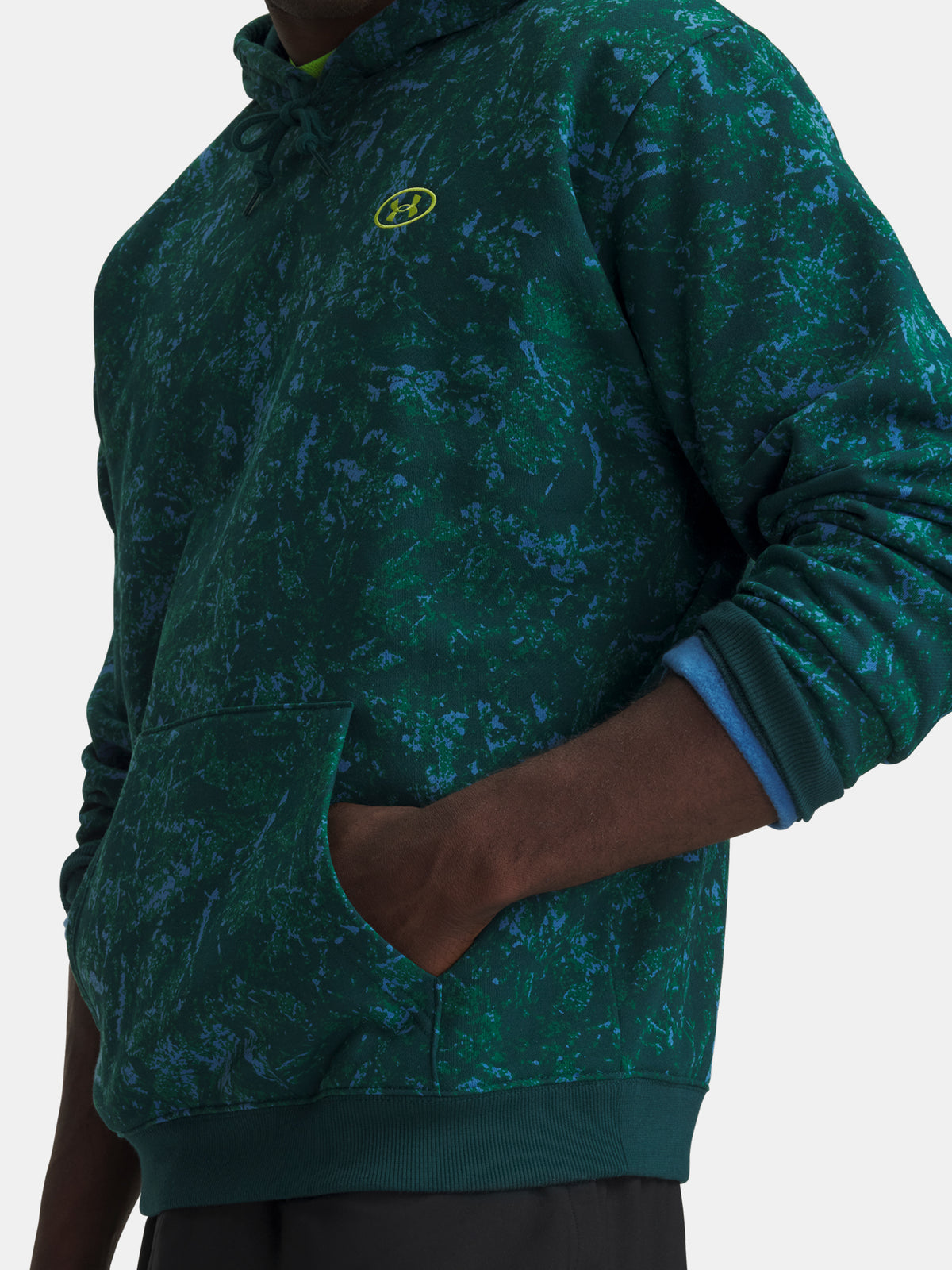 Férfi Under Armour UA Rival Flc Prtd Hoodie pulóver