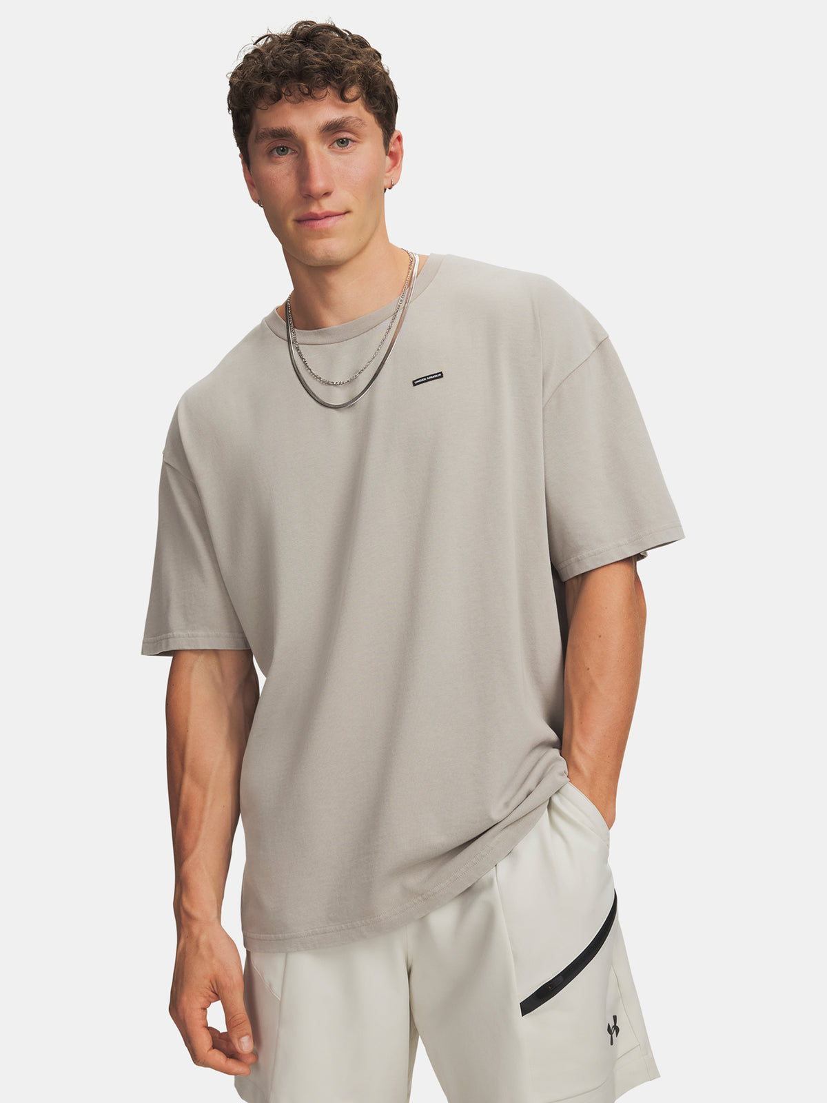 Férfi póló Under Armour UA M HWT OS WASH SS