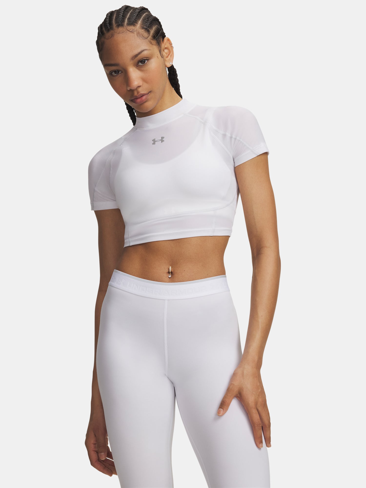 Nõi Under Armour HeatGear Elite Crop Mck SS póló