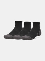 Unisex Under Armour New UA Perf Tech 3pk Qtr zokni