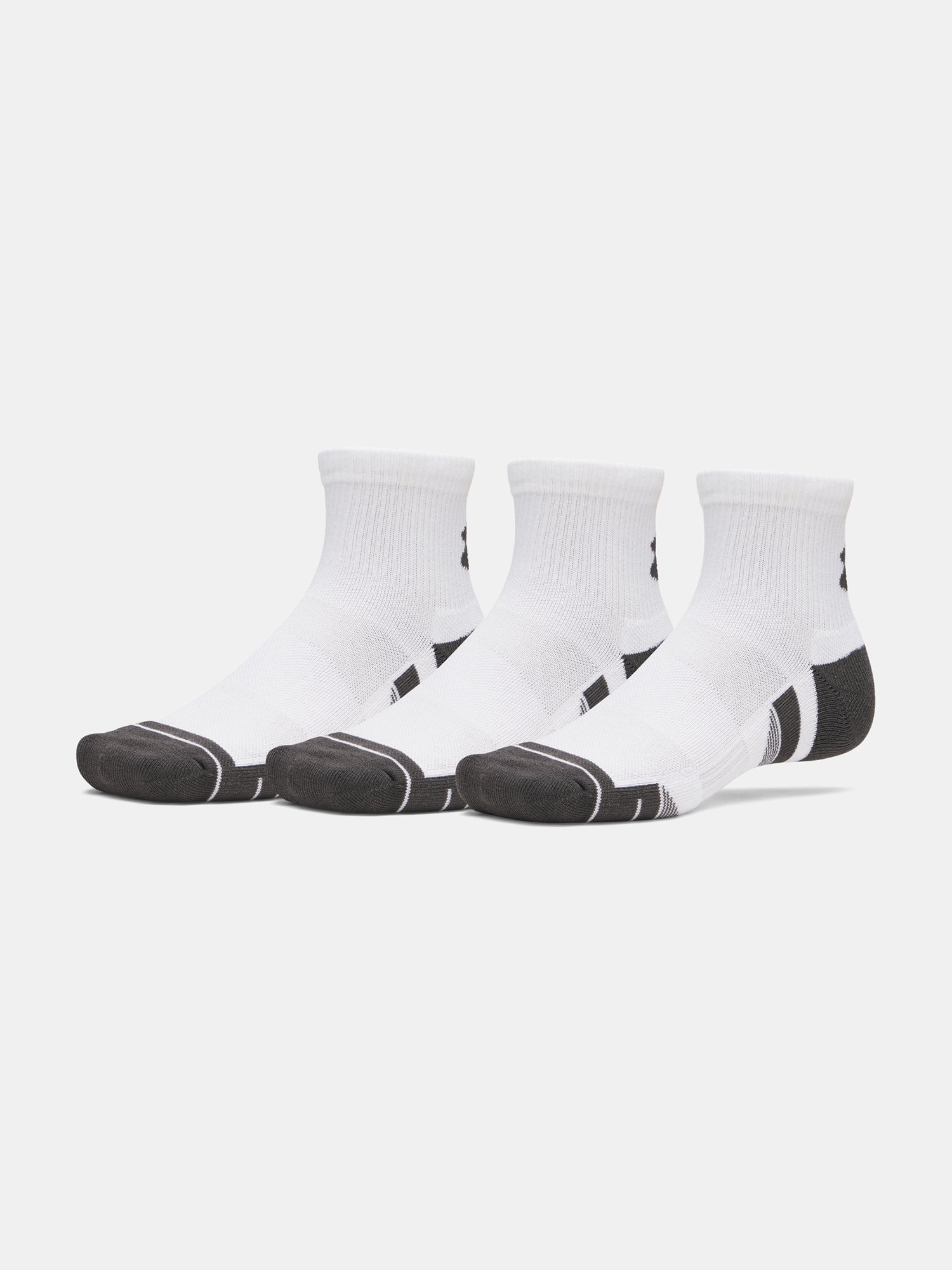Unisex Under Armour New UA Perf Tech 3pk Qtr zokni