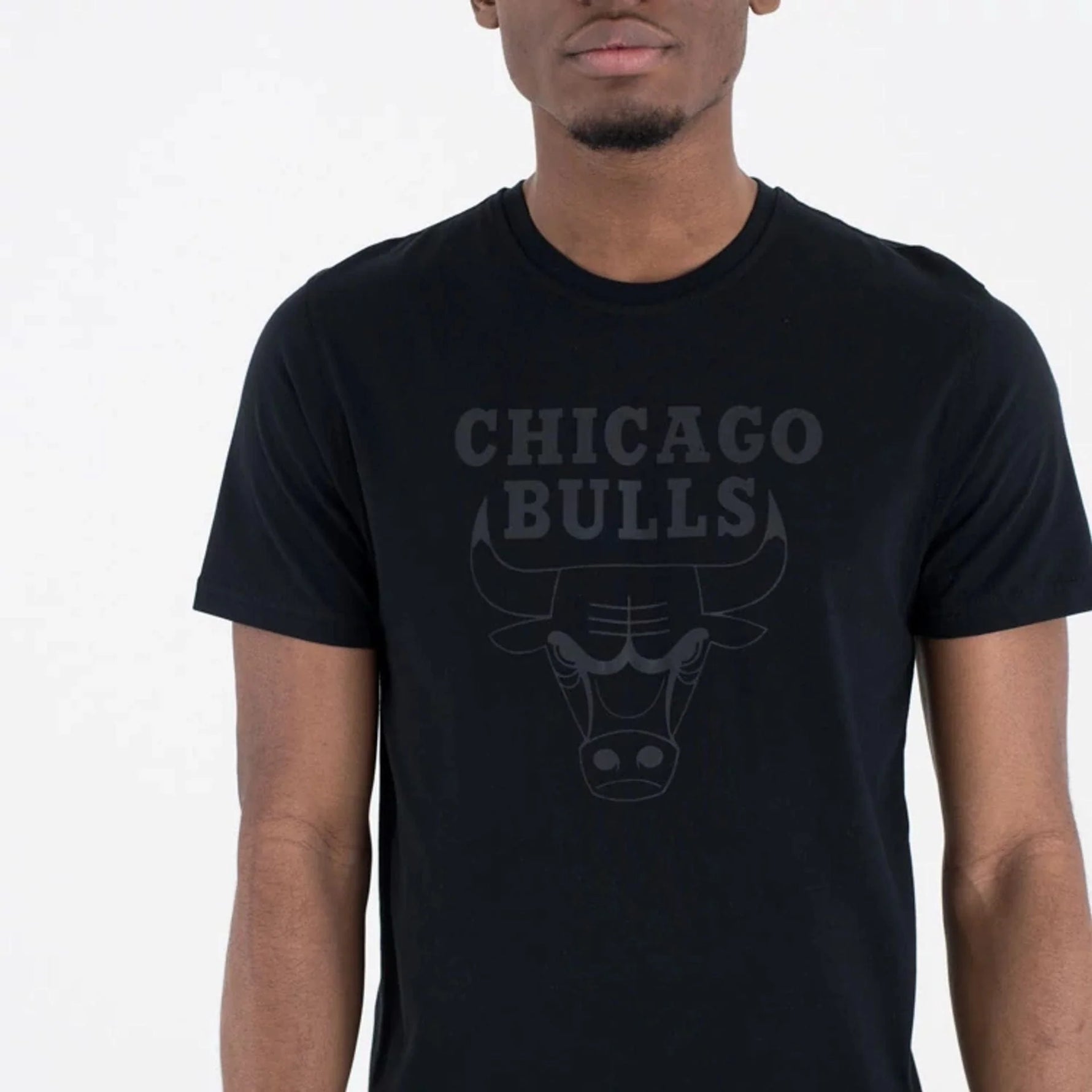 New Era Chicago Bulls NBA Regular Black On Black póló