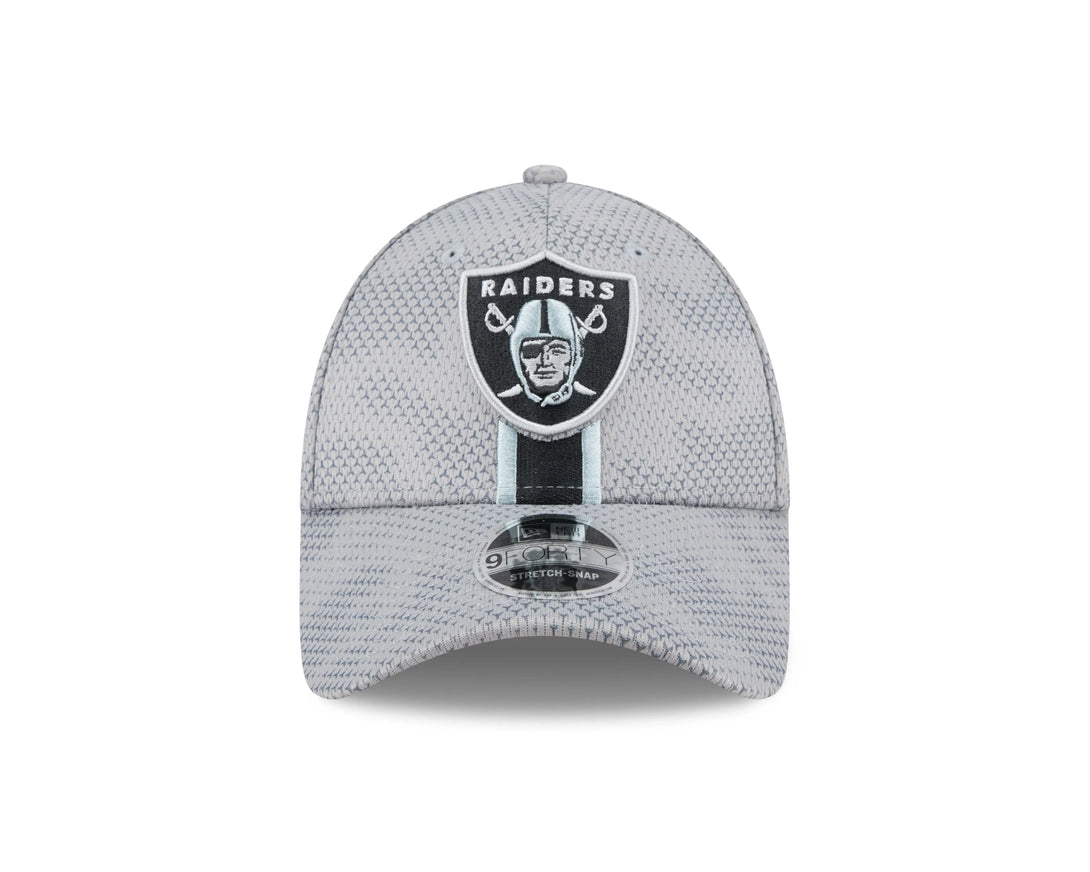 New Era Las Vegas Raiders NFL Sideline 2024 Gray 9FORTY Stretch Snap baseball sapka - Sportmania.hu