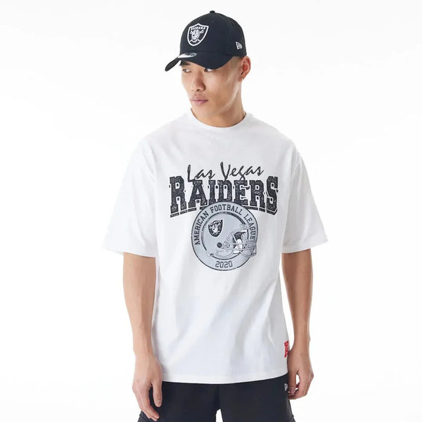 New Era Las Vegas Raiders NFL Helmet Graphic White póló