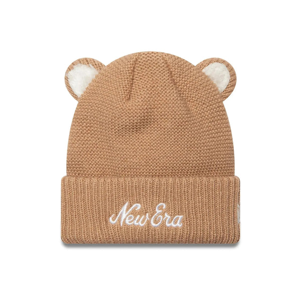 New Era Toddler Teddy Bear Ears Beige kötött sapka, kisgyerek