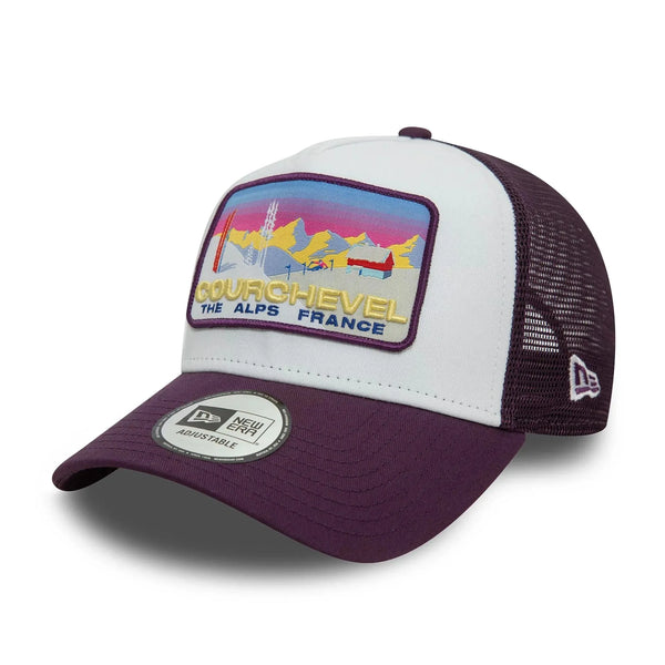 New Era Courchevel Ski Patch Dark Purple 9FORTY A-Frame Trucker sapka