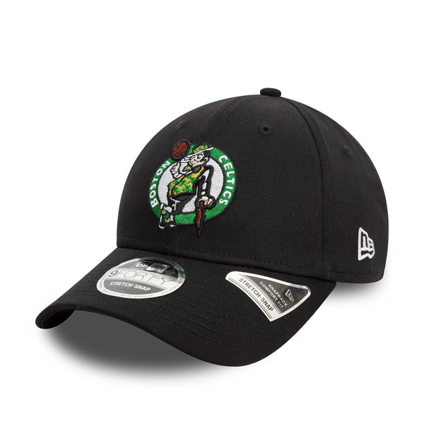 New Era Boston Celtics NBA Black 9FORTY Stretch Snap sapka