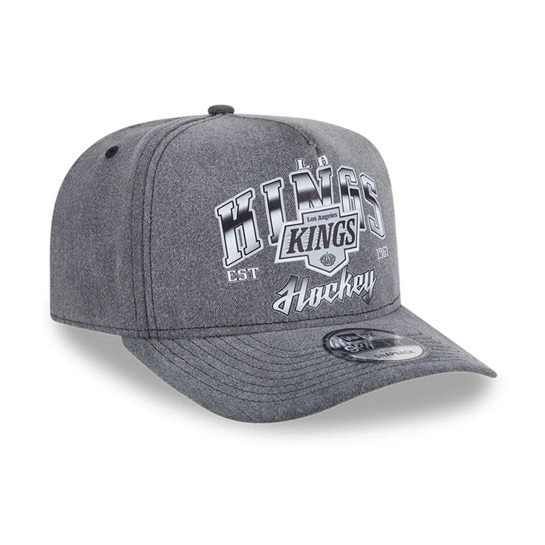 LA Kings NHL Washed Black 9FIFTY A-Frame Adjustable Cap - baseball sapka
