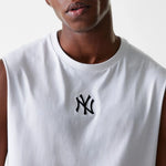 New York Yankees MLB Midi White Sleeveless Póló