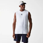 New York Yankees MLB Midi White Sleeveless Póló