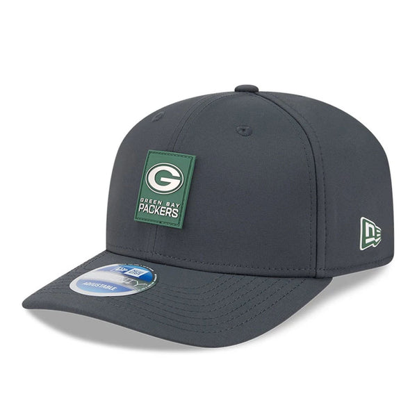 Green Bay Packers NFL Sideline 2025 Charcoal 9SEVENTY Stretch Snap Adjustable Cap - baseball sapka