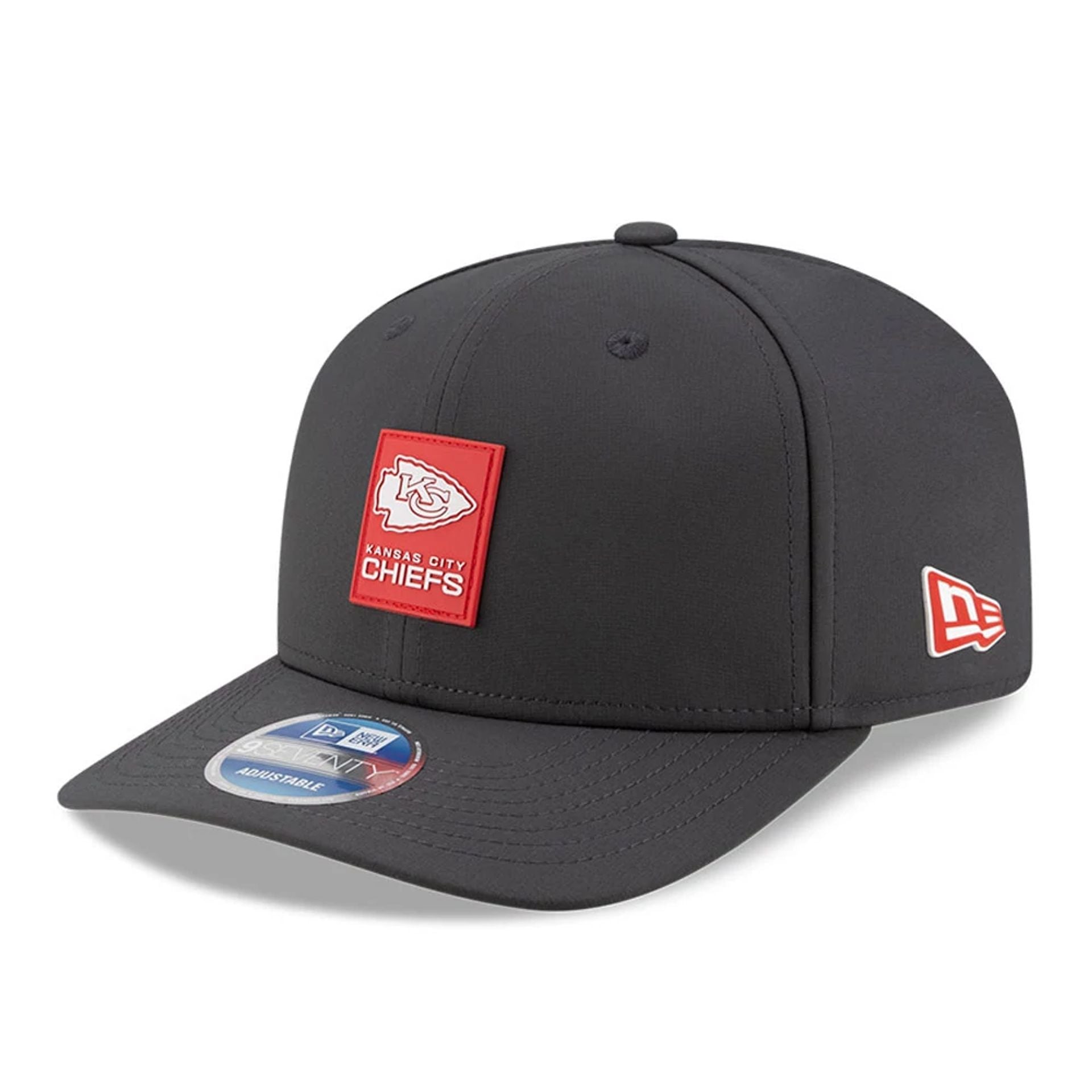 Kansas City Chiefs NFL Sideline 2025 Charcoal 9SEVENTY Stretch Snap Adjustable Cap - baseball sapka