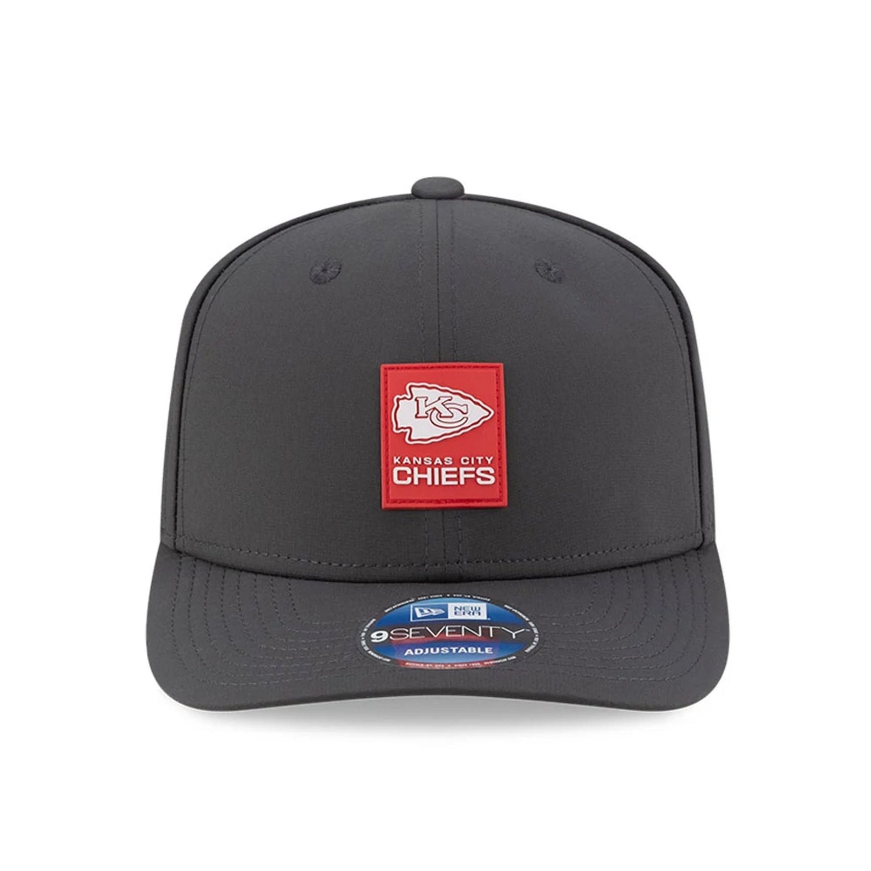 Kansas City Chiefs NFL Sideline 2025 Charcoal 9SEVENTY Stretch Snap Adjustable Cap - baseball sapka
