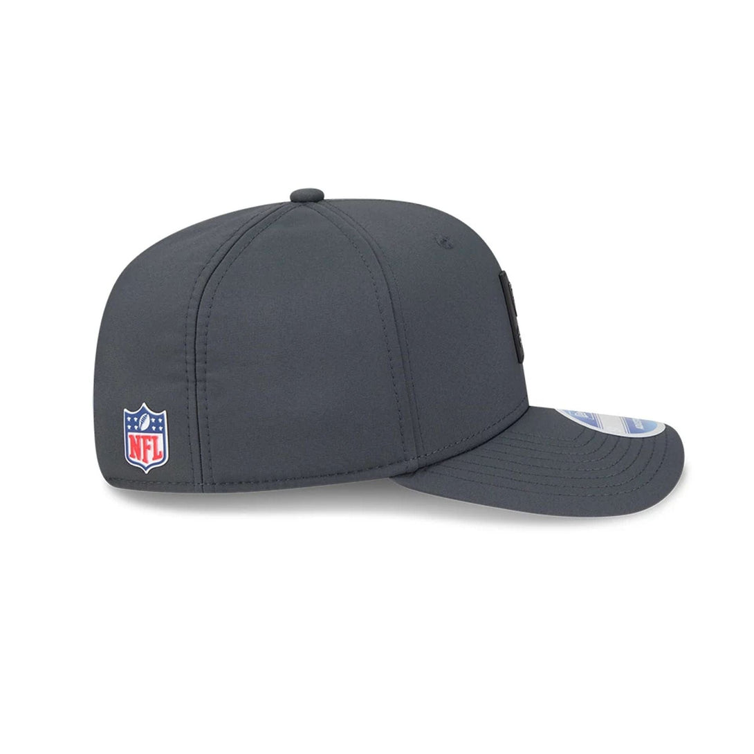 Las Vegas Raiders NFL Sideline 2025 Charcoal 9SEVENTY Stretch Snap Adjustable Cap - baseball sapka