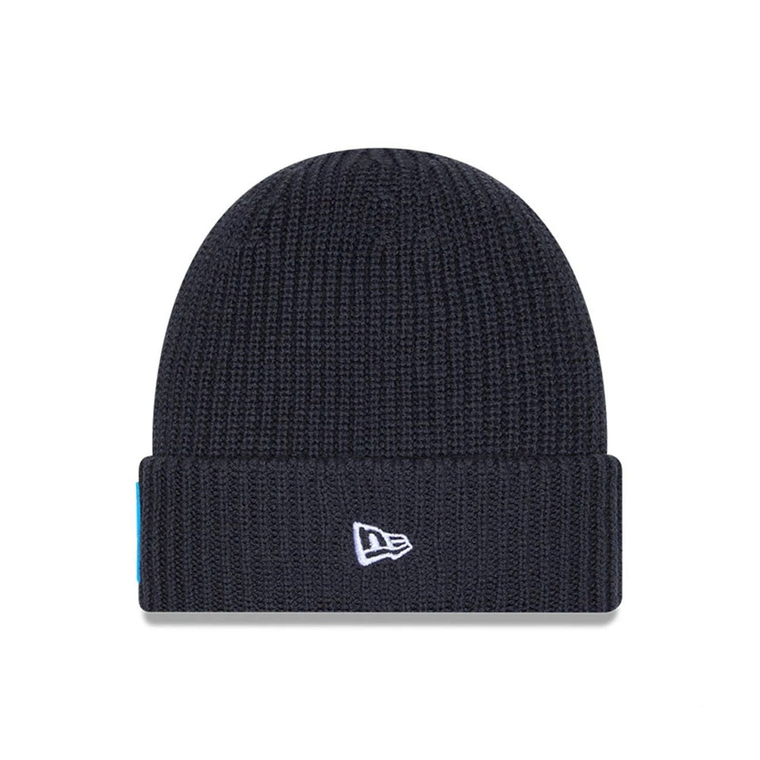 Carolina Panthers NFL Sideline 2025 Charcoal Cuff Knit Beanie Hat - kötött sapka