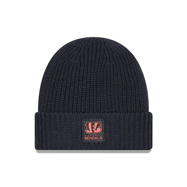 Cincinnati Bengals NFL Sideline 2025 Charcoal Cuff Knit Beanie Hat - kötött sapka