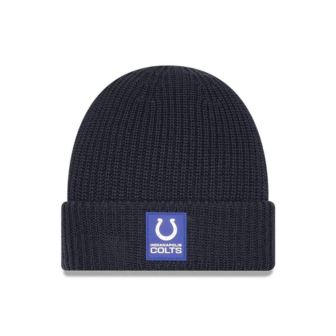 Indianapolis Colts NFL Sideline 2025 Charcoal Cuff Knit Beanie Hat - kötött sapka