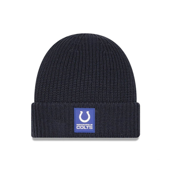 Indianapolis Colts NFL Sideline 2025 Charcoal Cuff Knit Beanie Hat - kötött sapka