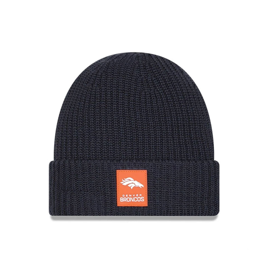 Denver Broncos NFL Sideline 2025 Charcoal Cuff Knit Beanie Hat - kötött sapka