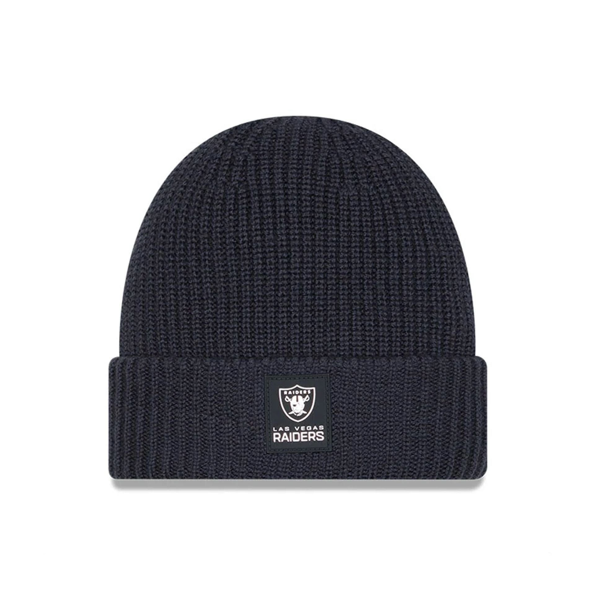 Las Vegas Raiders NFL Sideline 2025 Charcoal Cuff Knit Beanie Hat - kötött sapka