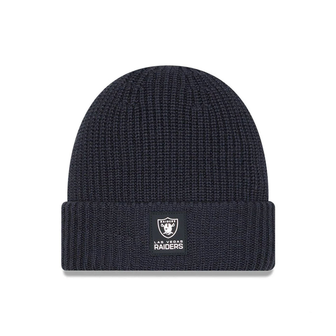 Las Vegas Raiders NFL Sideline 2025 Charcoal Cuff Knit Beanie Hat - kötött sapka