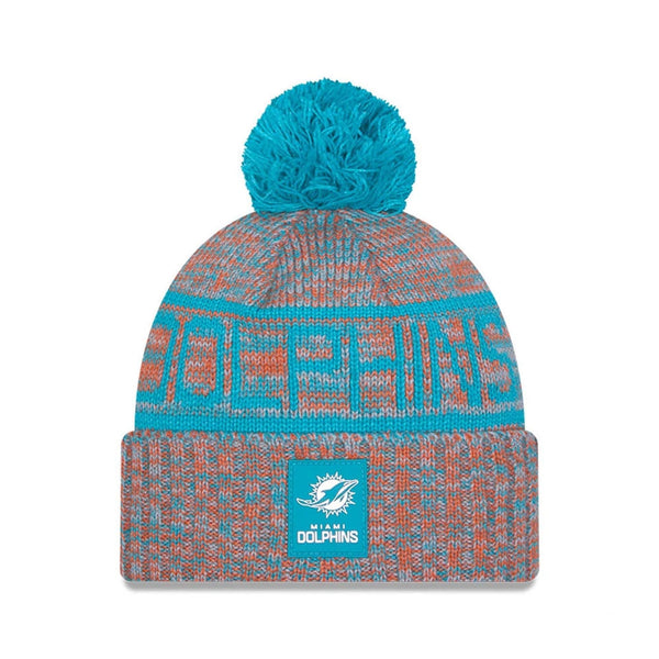 Miami Dolphins NFL Sideline 2025 Turquoise Sport Knit Beanie Hat - kötött sapka