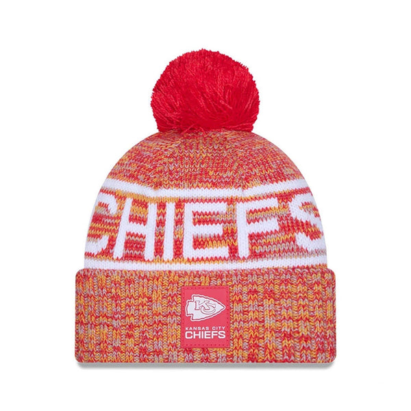 Kansas City Chiefs NFL Sideline 2025 Red Sport Knit Beanie Hat - kötött sapka