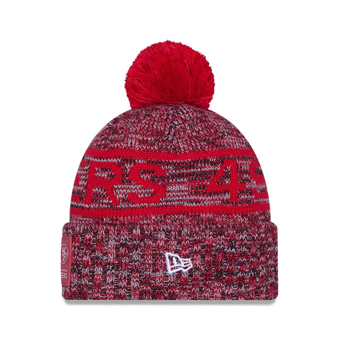 San Francisco 49ers NFL Sideline 2025 Red Sport Knit Beanie Hat - kötött sapka