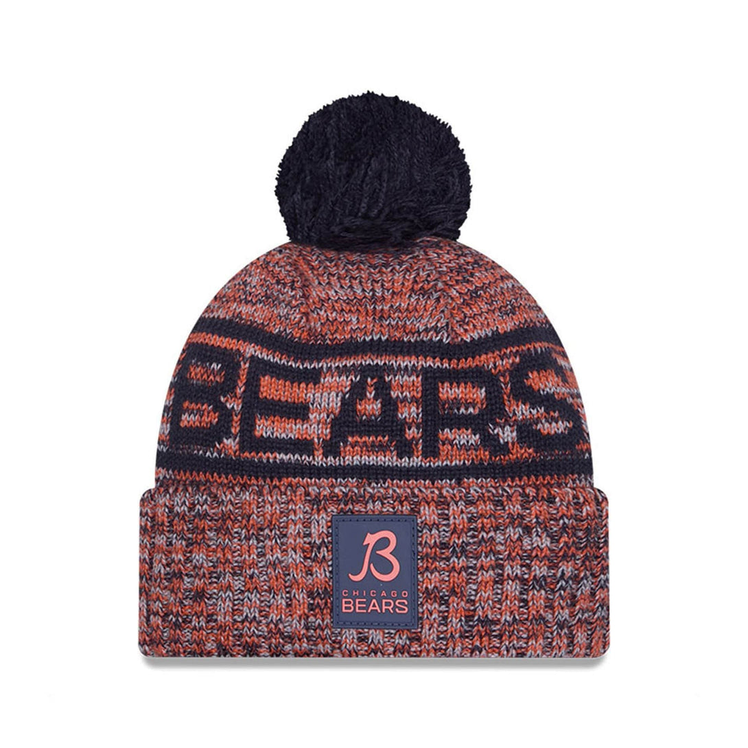 Chicago Bears NFL Sideline Navy Sport Knit Beanie Hat - kötött sapka