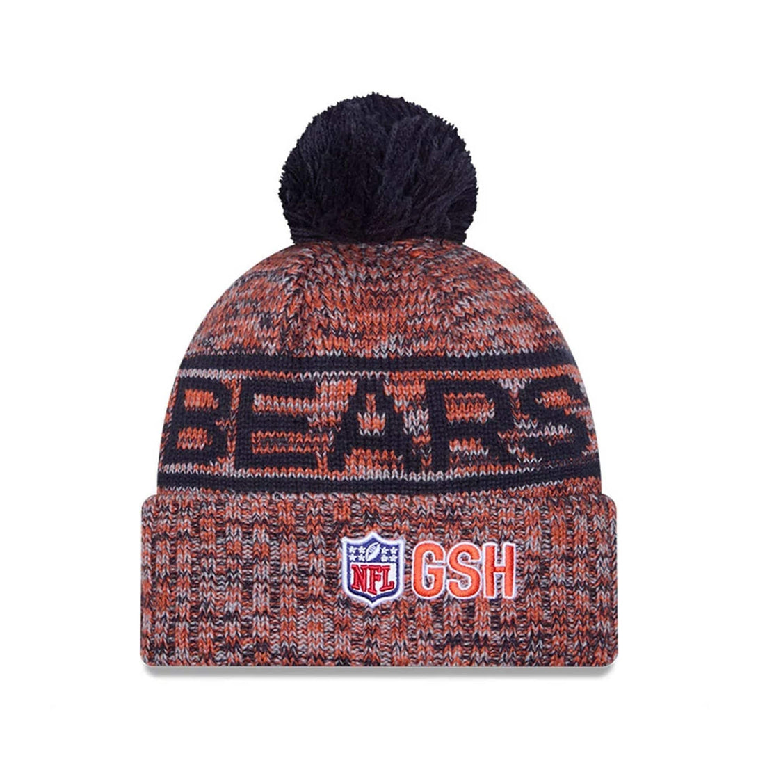 Chicago Bears NFL Sideline Navy Sport Knit Beanie Hat - kötött sapka