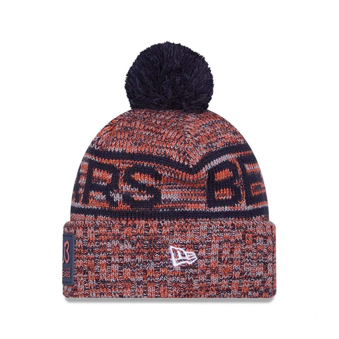Chicago Bears NFL Sideline Navy Sport Knit Beanie Hat - kötött sapka