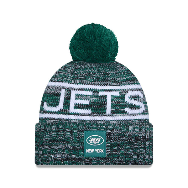 New York Jets NFL Sideline Green Sport Knit Beanie Hat - kötött sapka