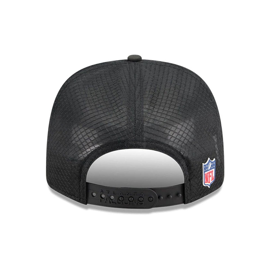 Atlanta Falcons NFL Sideline 2025 Black 9SEVENTY Trucker Stretch Snap Adjustable Cap - baseball sapka