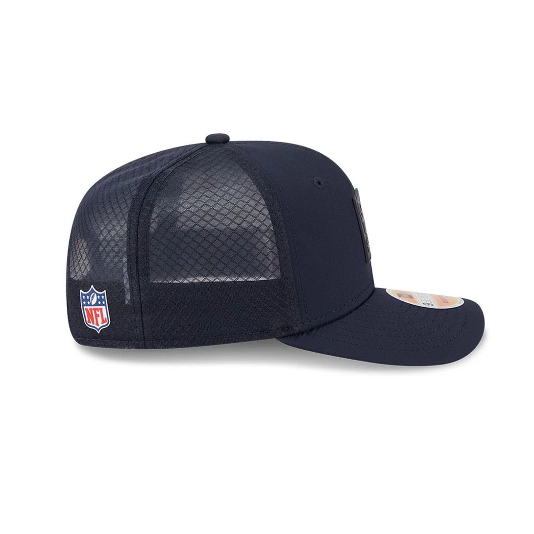 Houston Texans NFL Sideline 2025 Navy 9SEVENTY Trucker Stretch Snap Adjustable Cap - baseball sapka