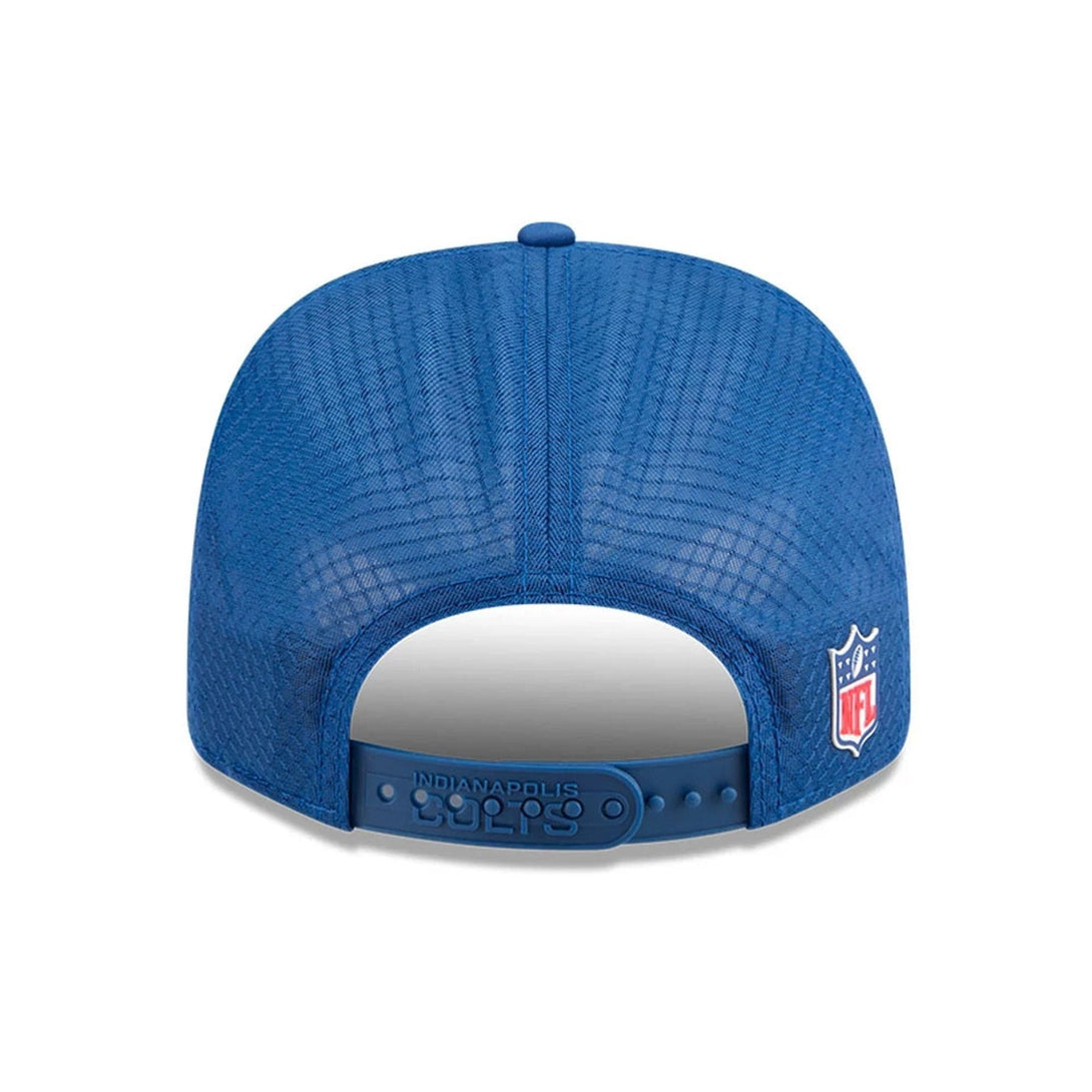 Indianapolis Colts NFL Sideline 2025 Blue 9SEVENTY Trucker Stretch Snap Adjustable Cap - baseball sapka
