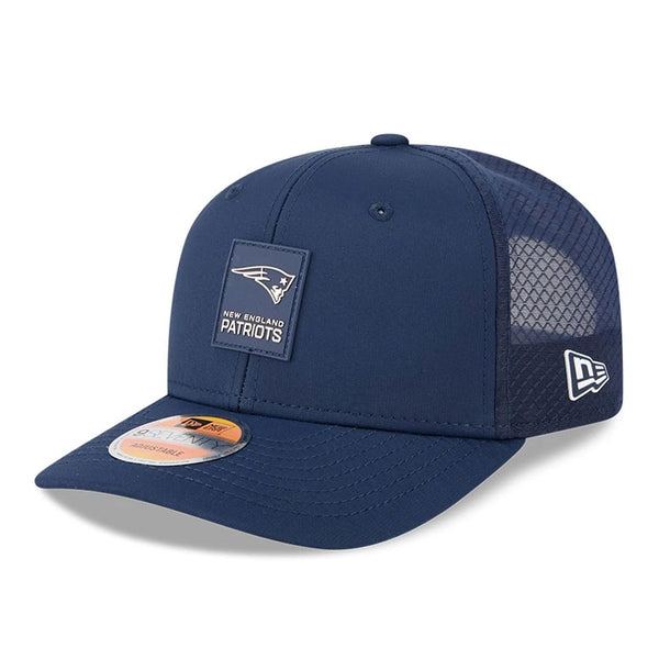 New England Patriots NFL Sideline 2025 Dark Blue 9SEVENTY Trucker Stretch Snap Adjustable Cap - baseball sapka