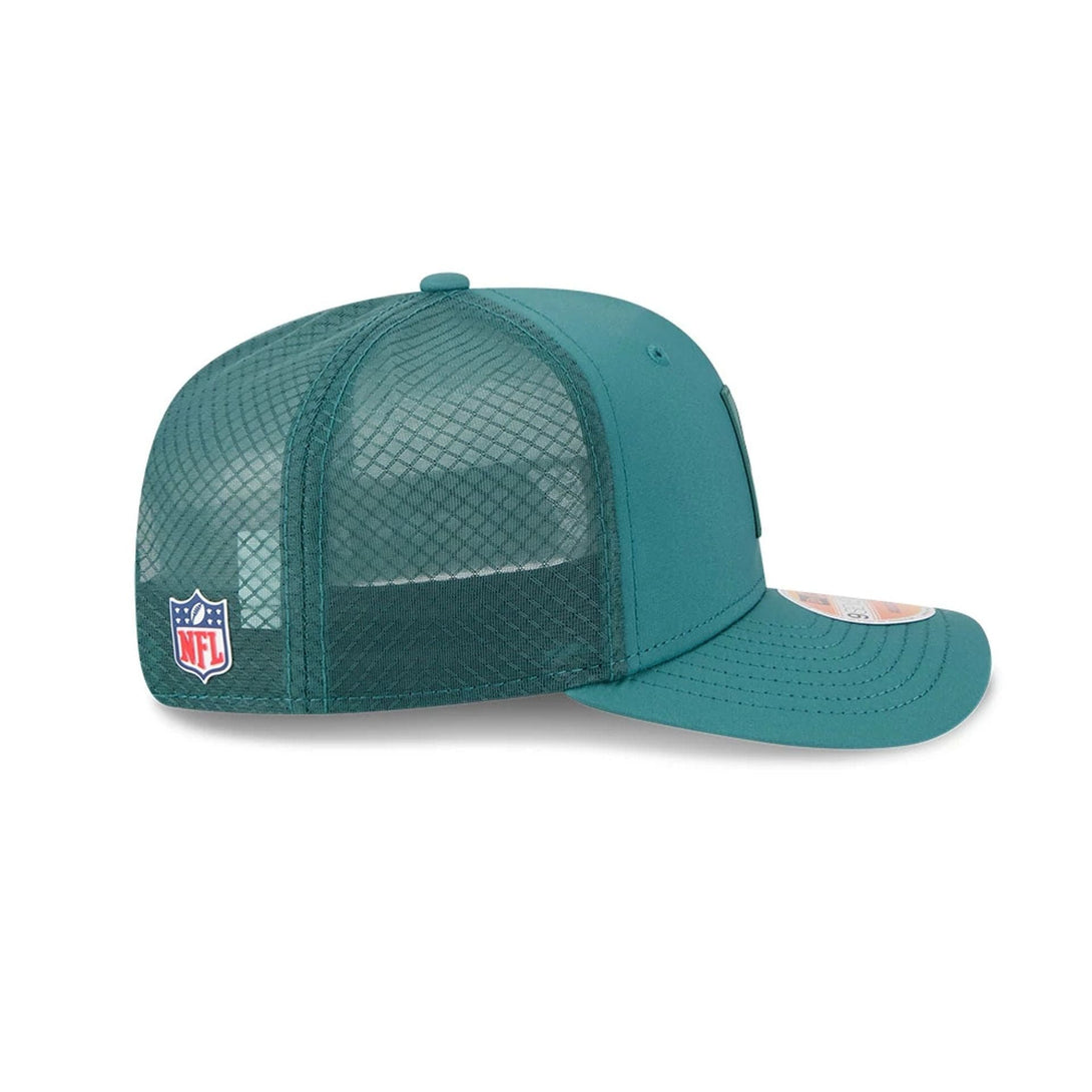 Philadelphia Eagles NFL Sideline 2025 Dark Green 9SEVENTY Trucker Stretch Snap Adjustable Cap - baseball sapka