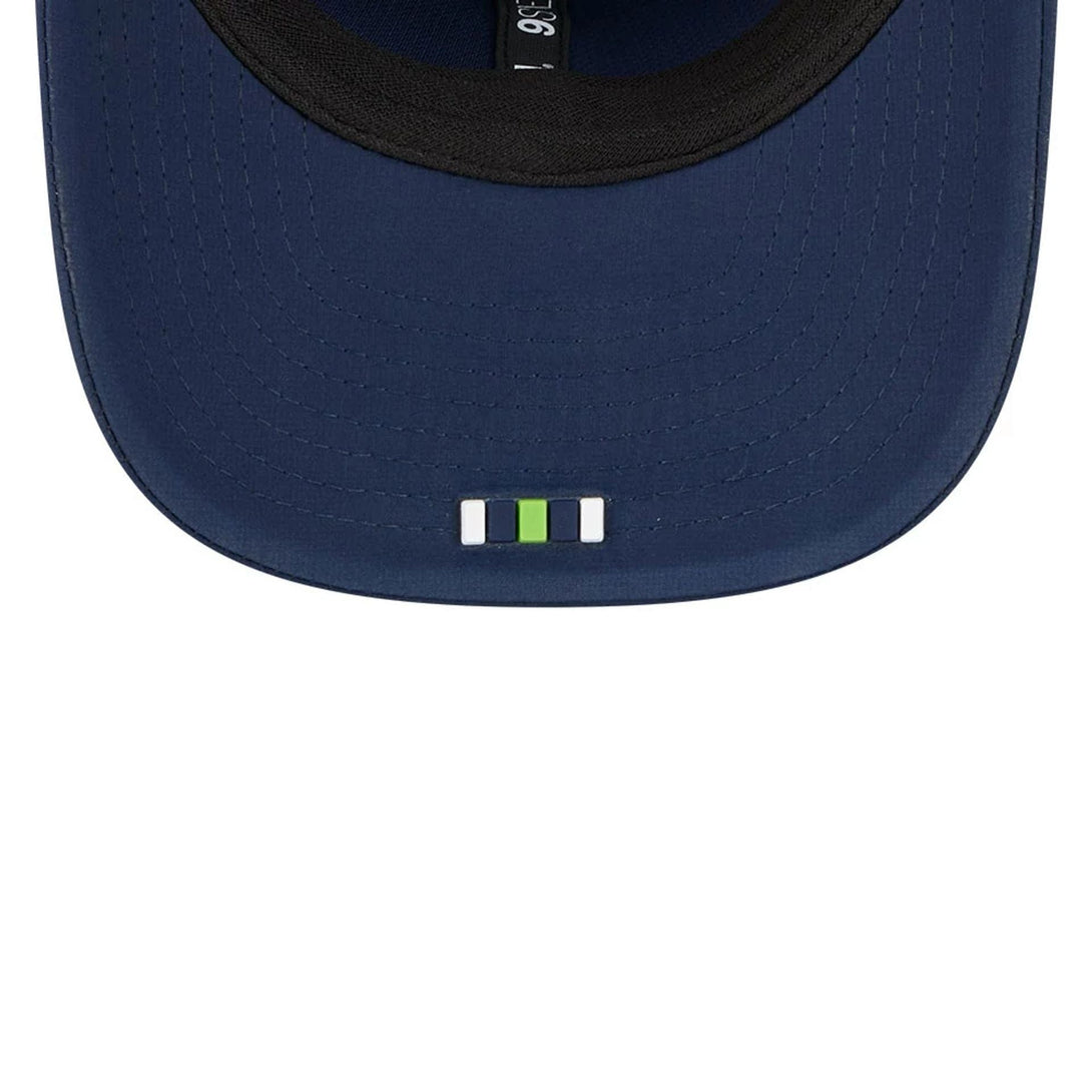 Seattle Seahawks NFL Sideline 2025 Dark Blue 9SEVENTY Trucker Stretch Snap Adjustable Cap - baseball sapka