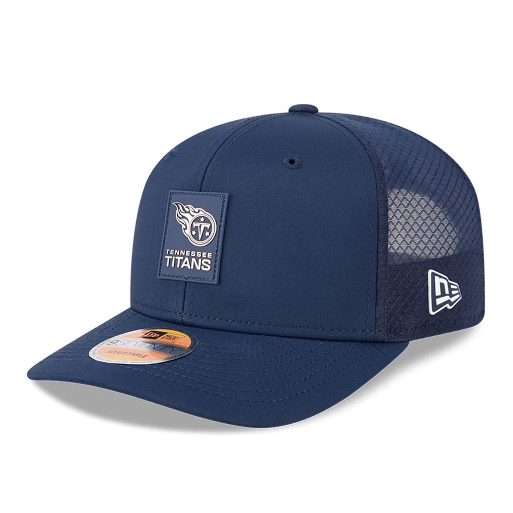 Tennessee Titans NFL Sideline 2025 Dark Blue 9SEVENTY Trucker Stretch Snap Adjustable Cap - baseball sapka