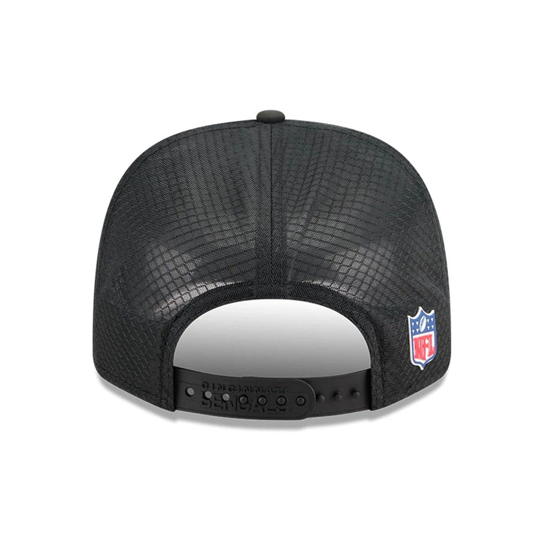 Cincinnati Bengals NFL Sideline 2025 Black 9SEVENTY Trucker Stretch Snap Adjustable Cap - baseball sapka