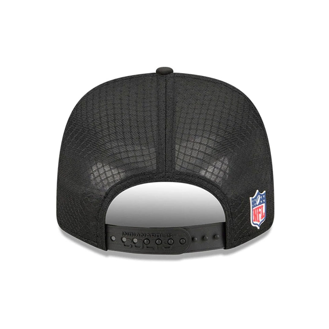 Indianapolis Colts NFL Sideline 2025 Black 9SEVENTY Trucker Stretch Snap Adjustable Cap - baseball sapka