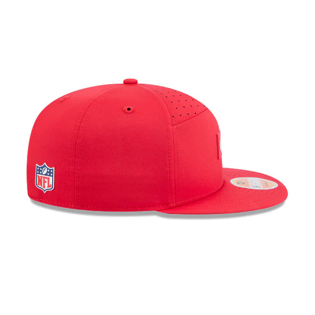 New Era Men's Red Kansas City Chiefs 2025 Sideline Split Panel 9FIFTY Snapback - baseball sapka