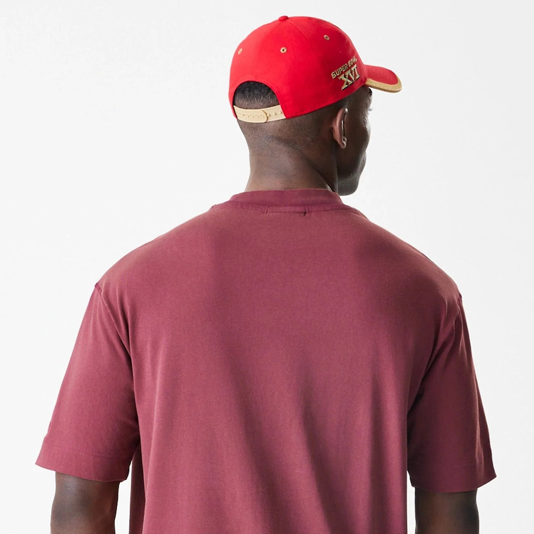 New Era San Francisco 49ers NFL Washed Boxy Dark Red Oversized póló