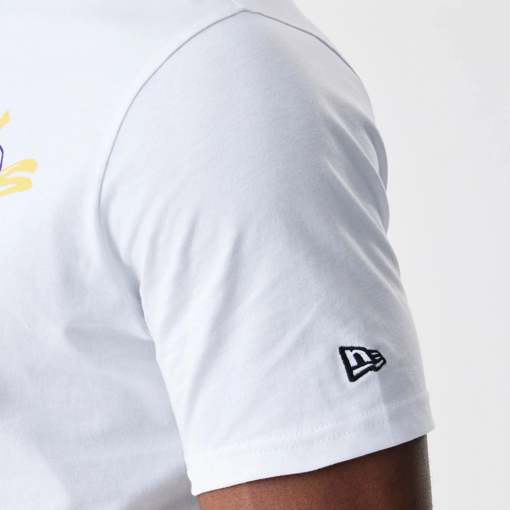 New Era LA Lakers NBA Script White póló